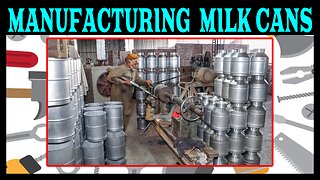 Incredible Process of Making Milk Cans | Factory Manufacturing Process