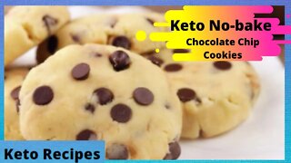 Keto No bake Chocolate Chip Cookies