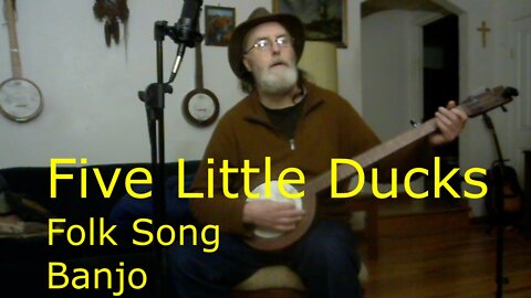 Five Little Ducks | Traditional Folk Song | Banjo