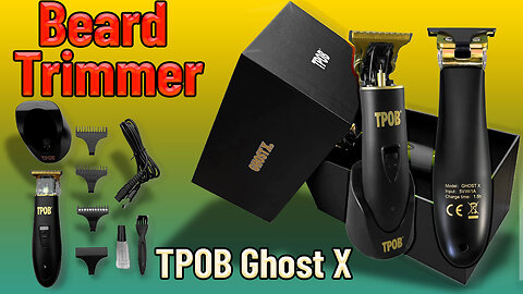 TPOB Ghost X Beard Trimmer | Professional Precision Beard and Mustache Trimmer
