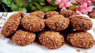 Cookies that you will eat without feeling guilty! Crunchy Oatmeal Cookies, gluten free recipe