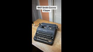 1947 Smith-Corona Clipper vintage portable typewriter function test
