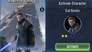 Marquee Event “Stories of Survival I”: Unlock Cal Kestis | Basic Play-Through | SWGOH
