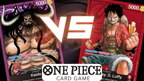 LUFFY(Red) VS KAIDO(Purple) OPTCG BATTLE - ONE PIECE CARD GAME SET 1