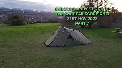 Opening the snugpak scorpion 3. To attach the inner part of the tent. 21st Nov 2022