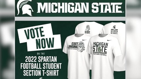 Michigan State wants football fans to vote on student section T-shirt