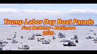 Trump / Labor Day Boat Parade 2020 - Fort McHenry, Baltimore