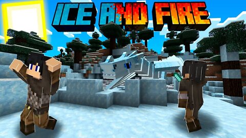 Épica batalha contra os dragões - Minecraft Ice And Fire Ep: 5