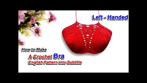 How to make a crochet bra left - handed