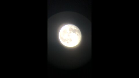 Telescope Footage of Rose Super Moon