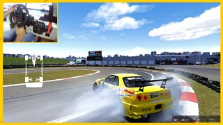 DRIFT NISSAN SKYLINE R34 SPEEDWAY VOLANTE G29 COM FREIO DE MÃO - ASSETTO CORSA DRIFT