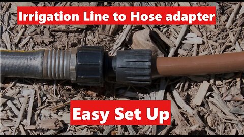 Easy Irrigation Hose Adapter Installation Guide | DIY Garden Watering Solution