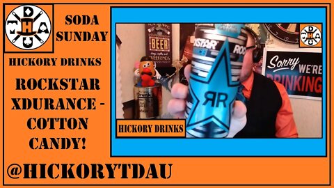 Rockstar XDurance Cotton Candy Energy Drink Hickory Drinks Soda Sunday