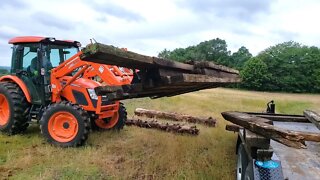 2 Tons of Hand-Hewn Oak Barn Beams - Now What?