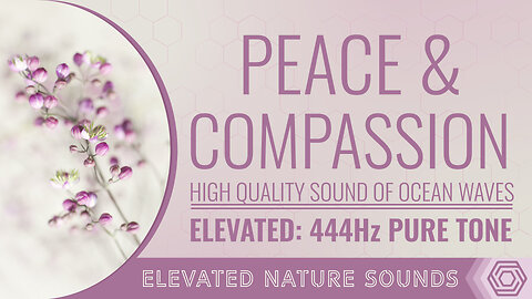 444 Hz Peace & Compassion with Ocean Waves