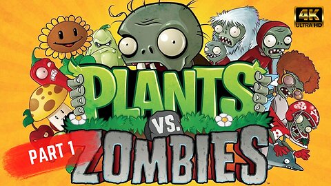 PLANTS vs ZOMBIES - PART 1 Gameplay Walkthrough (NO COMMENTARY)