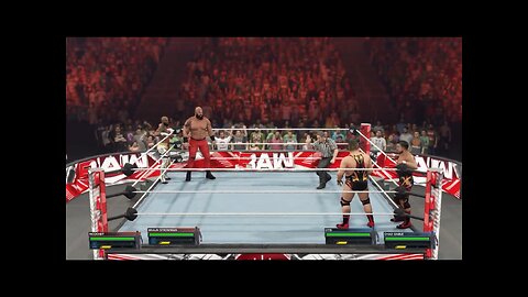 WWE2k23 WWE RAW Ricochet Braun Strowman vs Alpha Academy