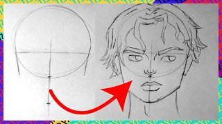 How to draw a face SHORTLY