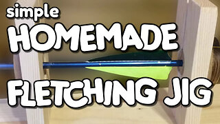 How to make a FLETCHING JIG - simple & effective - by VOGMAN