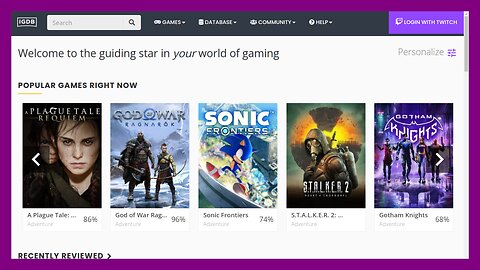 IGDB – Internet Game Database [Official Website]