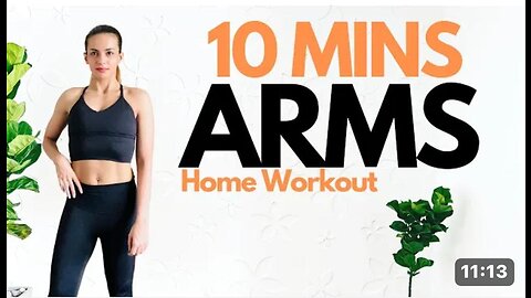 10 MIN ARMS Home Workout I Toning Dumbbell Workout