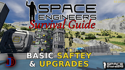 Space Engineers Survival Guide - Production Upgrades and Parking lots! - s1e05