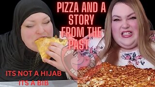 Foodie Beauty Using Her Hijab As A Bib To Eat Pizza,Also A Throw Back Story Time Wheres The Cheetos?