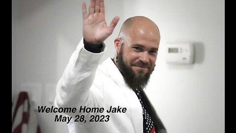 Jake Angeli Welcome Home event