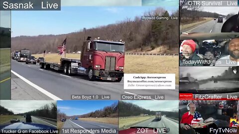 🍟📺👀Convoy 1776 Restoration Movement, Freedom Convoy, 2022 Protests in Washington & Canada🍟📺👀