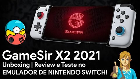 GAMESIR X2 2021 | O CONTROLE PARA O EMULADOR DE SWITCH! | Unboxing e TESTES!