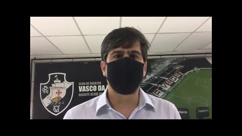 Novo VP de Relações Públicas do Vasco falando sobre o futuro após a primeira entrevista coletiva