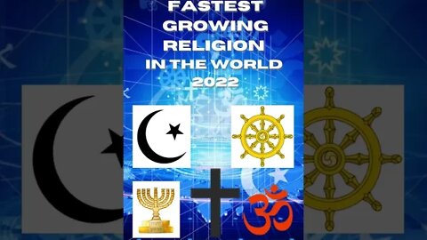 World Fastest Growing Religion #shorts #short #religion #islam #christian #hinduism #growing