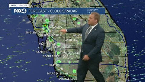 FORECAST: Few brief sea breeze showers expect Monday afternoon