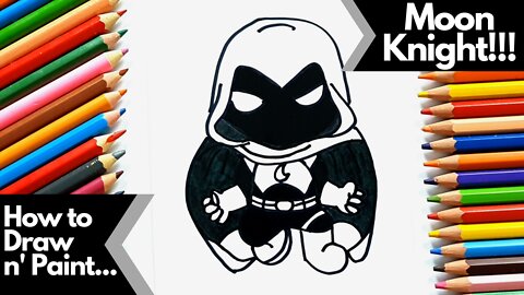 How to draw and paint Marvel Moon Knight