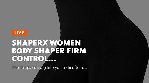 SHAPERX Women Body Shaper Firm Control Shapewear Open Bust Bodysuit Body Slimmer, SZ7102-Black-...