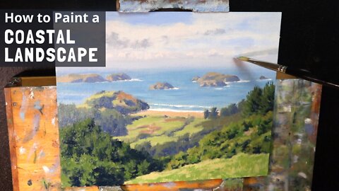 How to Paint a COASTAL LANDSCAPE