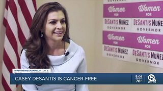 First lady Casey DeSantis is cancer-free, governor says