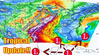 Tropical Update! Tornadoes & Damaging Winds! - The WeatherMan Plus Weather Channel