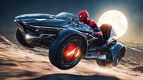 spiderman and his supercar😘