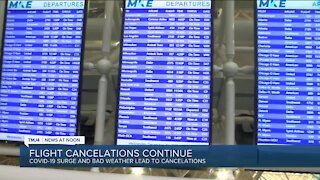 Flight cancelations continue at Milwaukee Mitchell