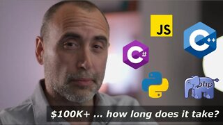How many years does it take for $100k+ as a Coder?