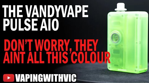 Vandy Vape and TonyB Pulse AIO - The Pulse enters the BoroTank market