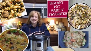 INSTANT POT 4 FAMILY FAVORITE MEALS | Instant Pot Dinner Recipes