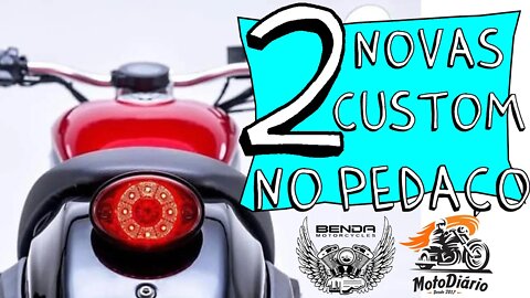 Agora LASCOU, 2 novas MOTOS CUSTOM V4 com 1200 e 500cc, podem estar PINTANDO no PEDAÇO