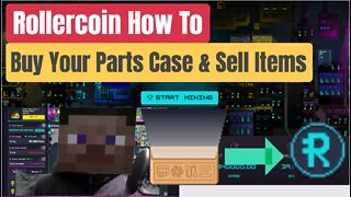 Rollercoin How To Tutorial , Selling Parts Items On The Market , Earn Free Crypto