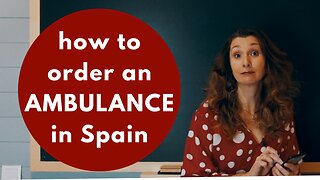 How to order an ambulance in Spain - REAL LIFE conversation with SUBTITLES in Spanish