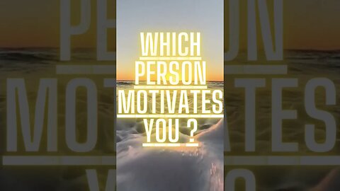 Which person motivates you comment 👇 #shorts