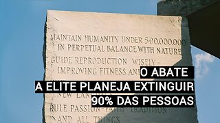 O ABATE - A ELITE PLANEJA EXTINGUIR 90% DAS PESSOAS