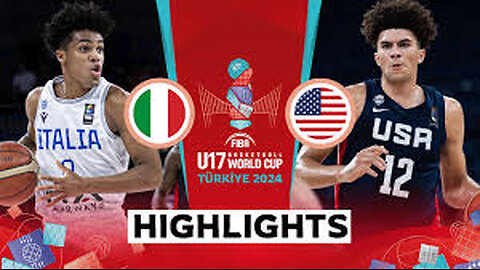 Final: Italy 🇮🇹 vs USA 🇺🇸 / Highlights / FIBA U17 Basketball World Cup 2024