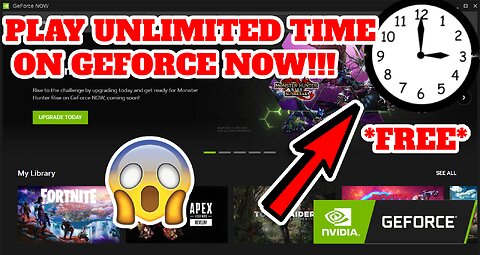 How To Play UNLIMITED TIME on GeForce Now!